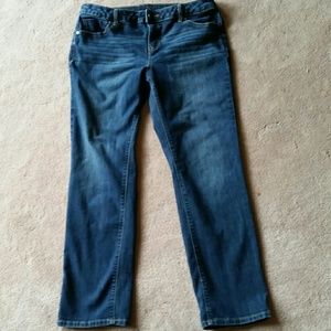 Vera Wang cropped ankle jeans Super CUTE! Sz 8
